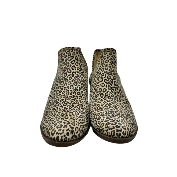 Lucky Brand Baley 2 Leather Leopard Print Ankle Booties NEW Size 5 - Picture 4 of 8